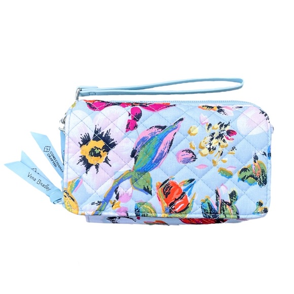 Vera Bradley RFID All in One Crossbody Bag - Sea Air Floral - Picture 3 of 9